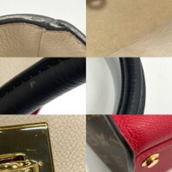 Louis Vuitton Monogram On My Side Shoulder Bag Red - Picture 6 of 6